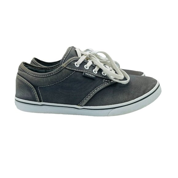 Vans Womens Shoes Size 6 Gray Off The Wall Comfort Lace Up Sneakers 721356 - Picture 1 of 12